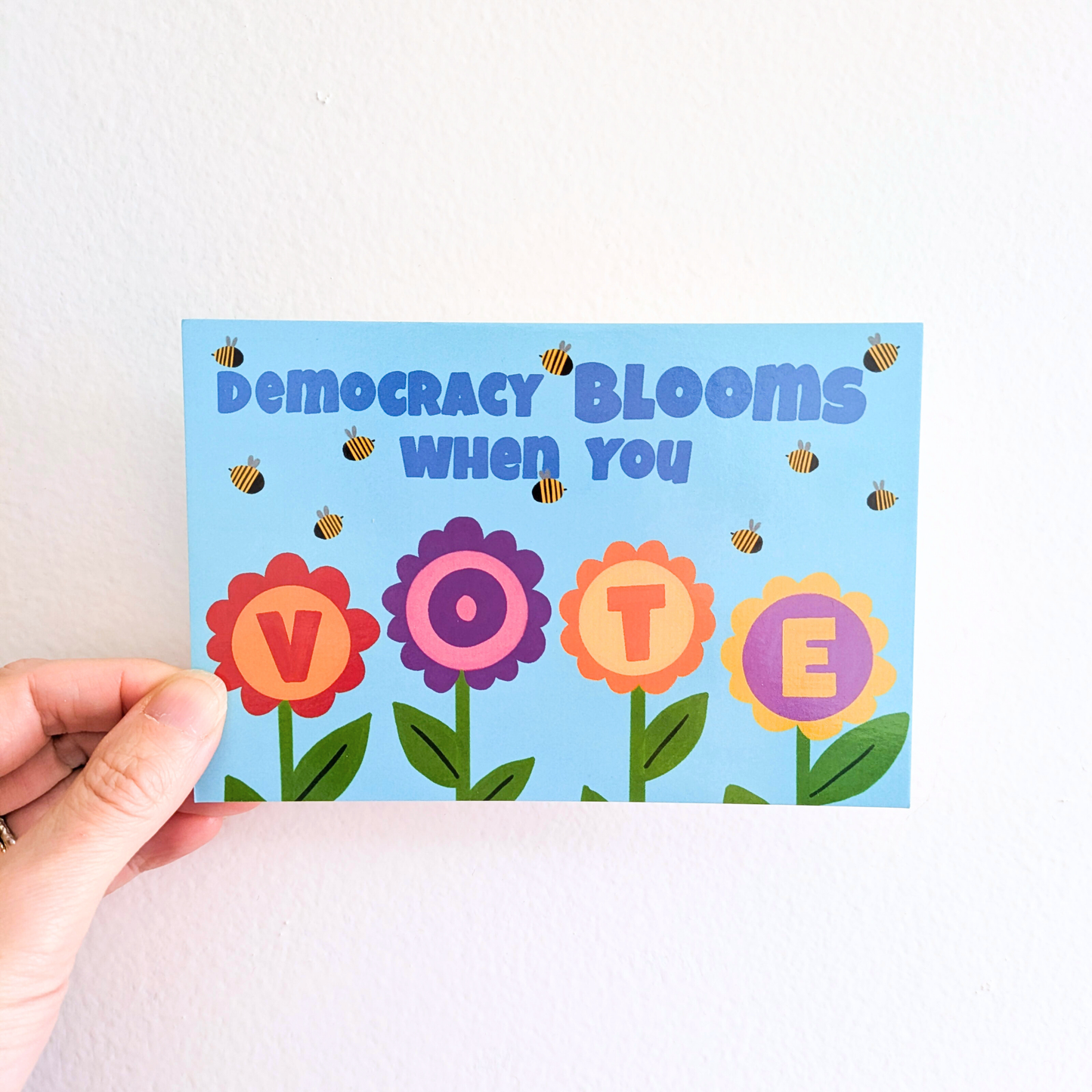 Democracy Blooms When You VOTE Postcards (Set of 10)