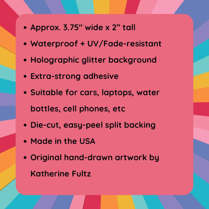 Holographic Feminist Sticker | Don’t Let Them Steal Your Sparkle