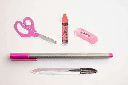 Small School and Office Supply Stickers