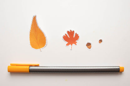 Small Fall Leaf Stickers