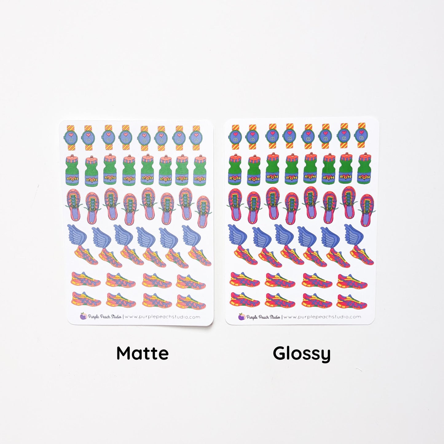 Running Calendar Stickers