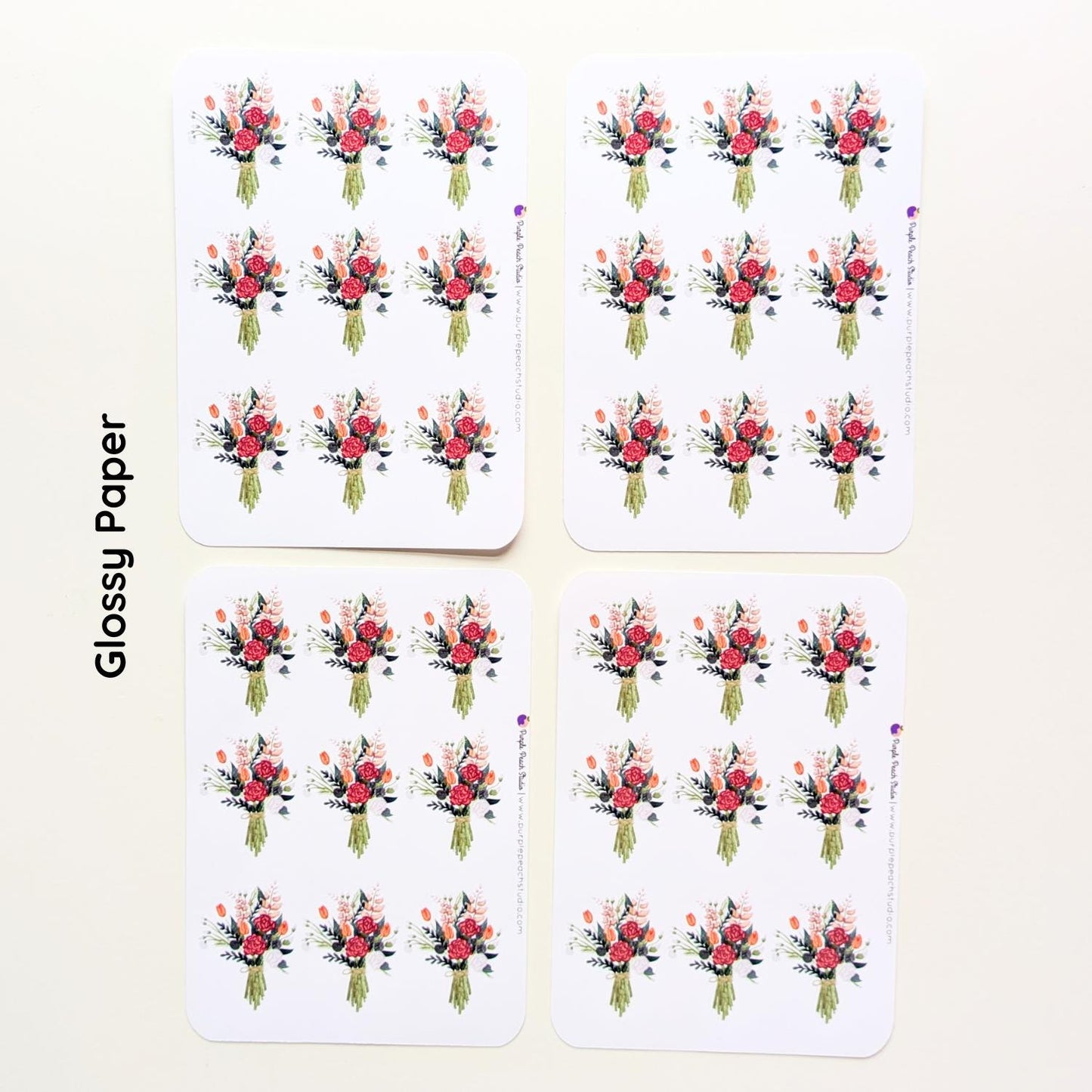 Small Bouquet Sticker Sheets