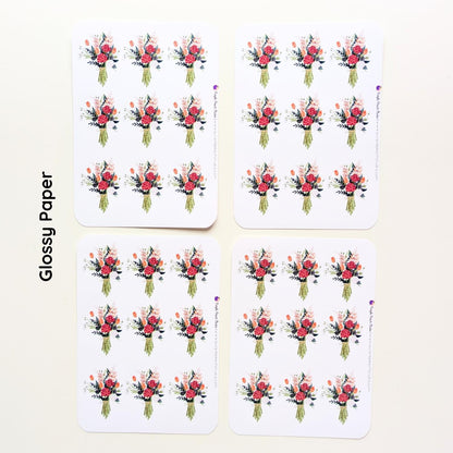 Small Bouquet Sticker Sheets