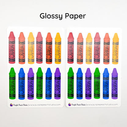 Large Crayon Stickers