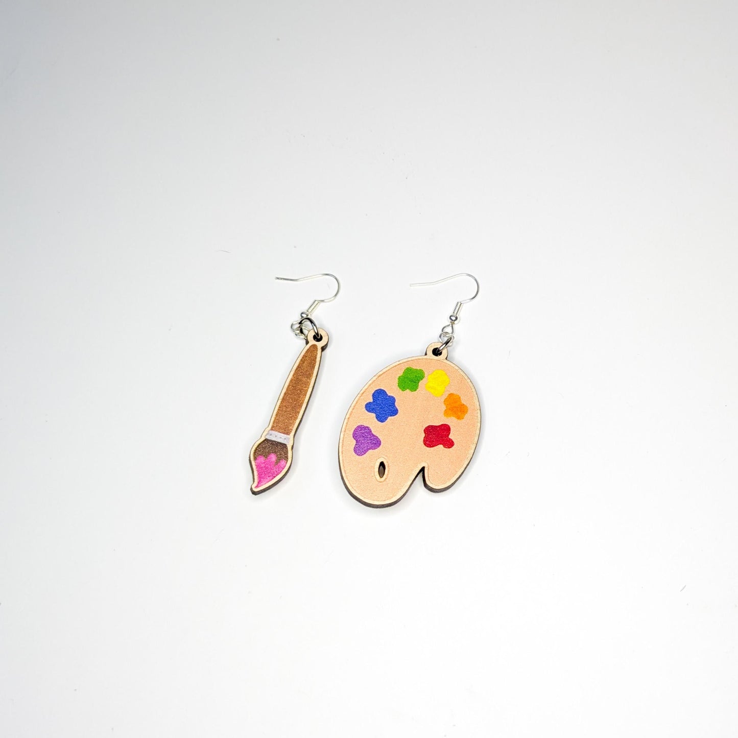 Paintbrush & Palette Earrings