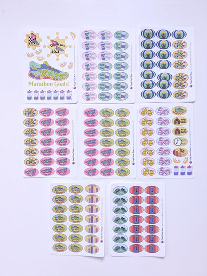 Marathon Training Stickers