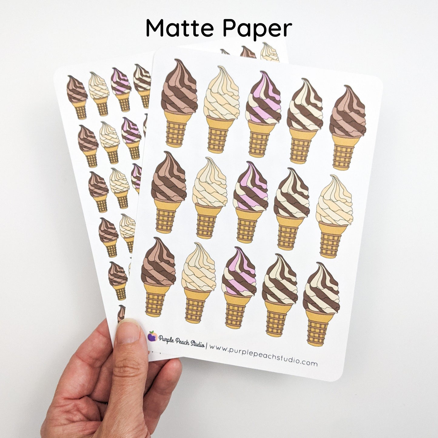 Large Soft Serve Stickers