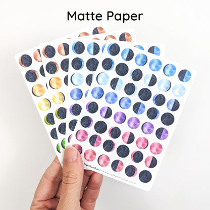 Small Moon Phase Stickers
