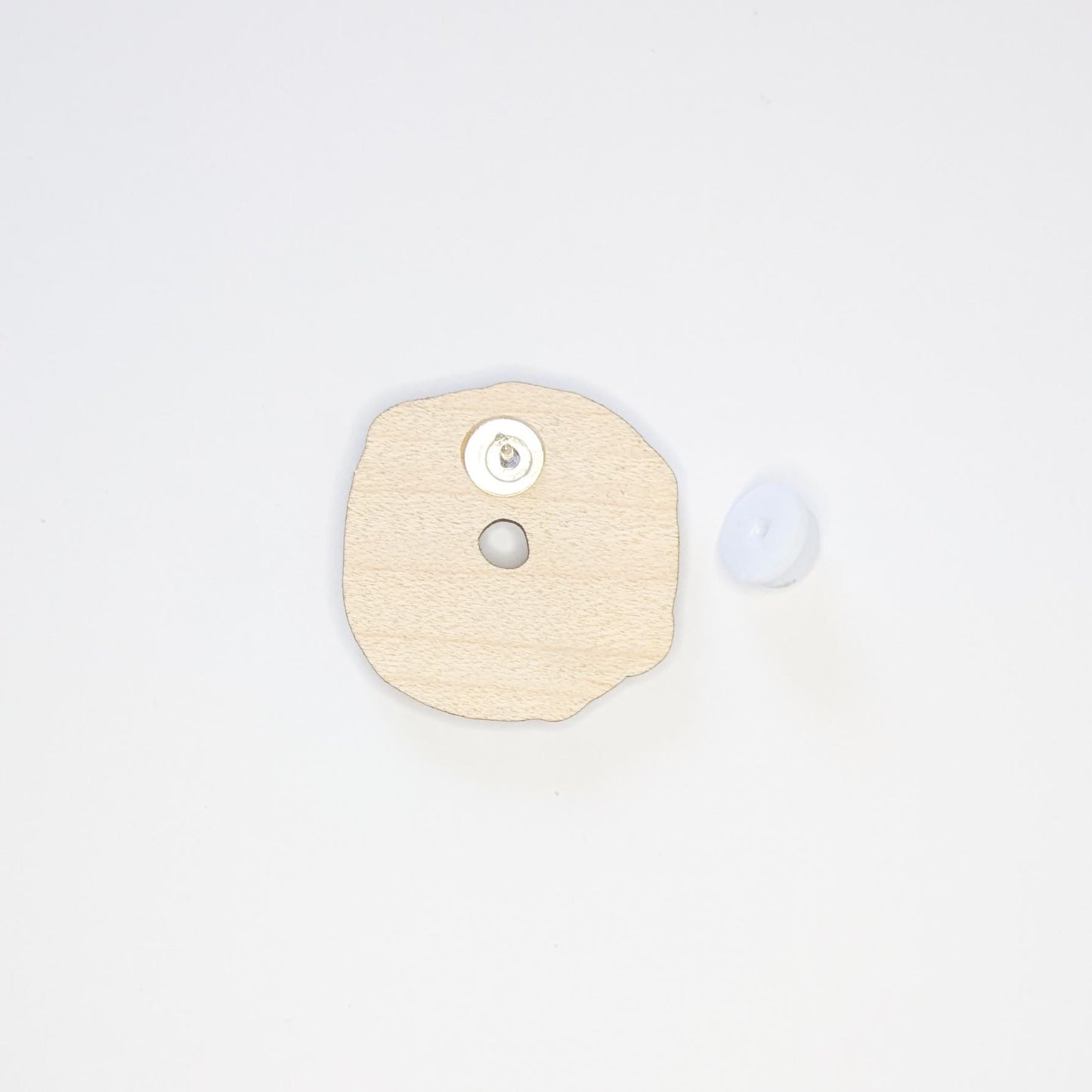 Cute Wooden Donut Pin