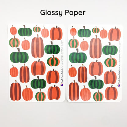 Large Pumpkin Stickers