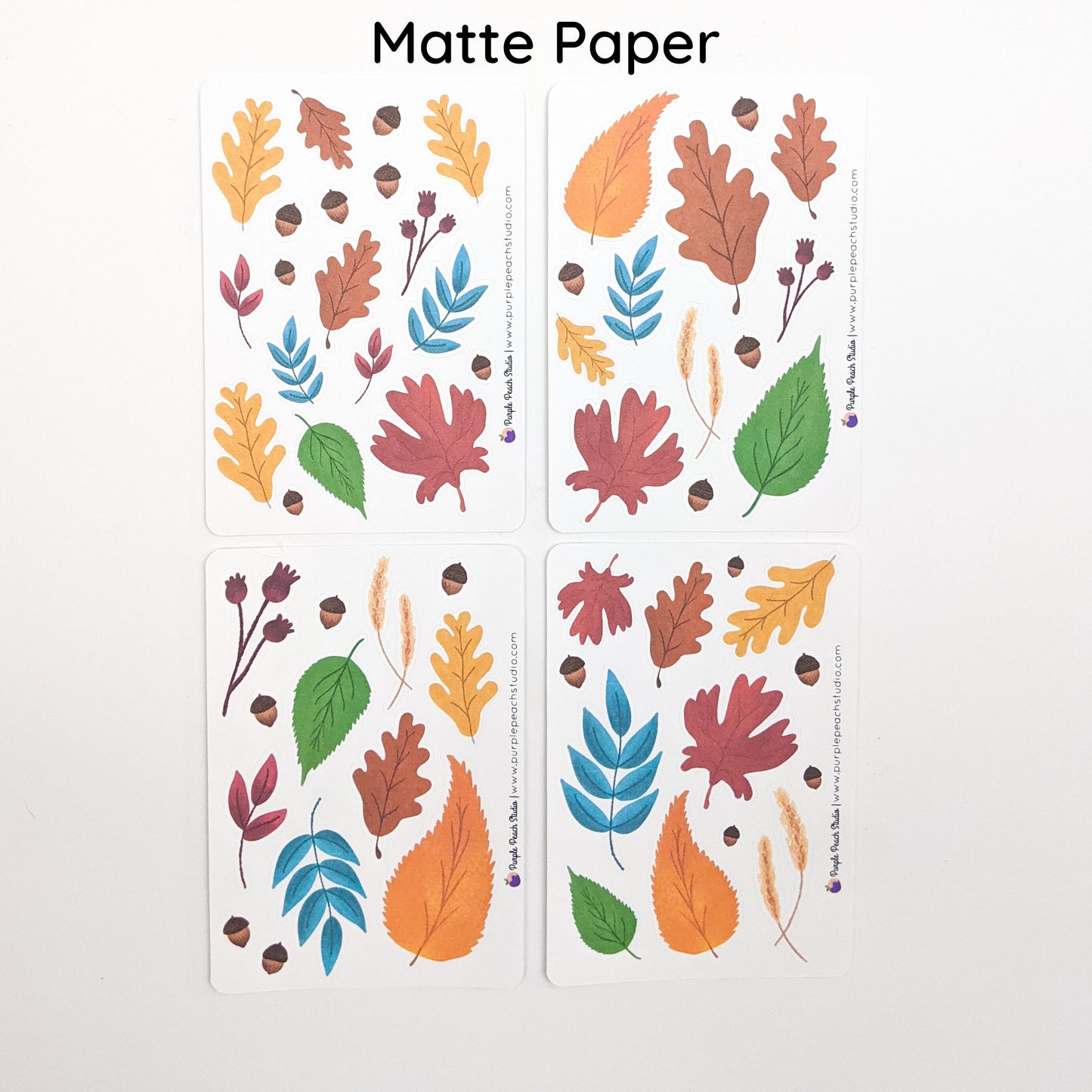 Small Fall Leaf Stickers