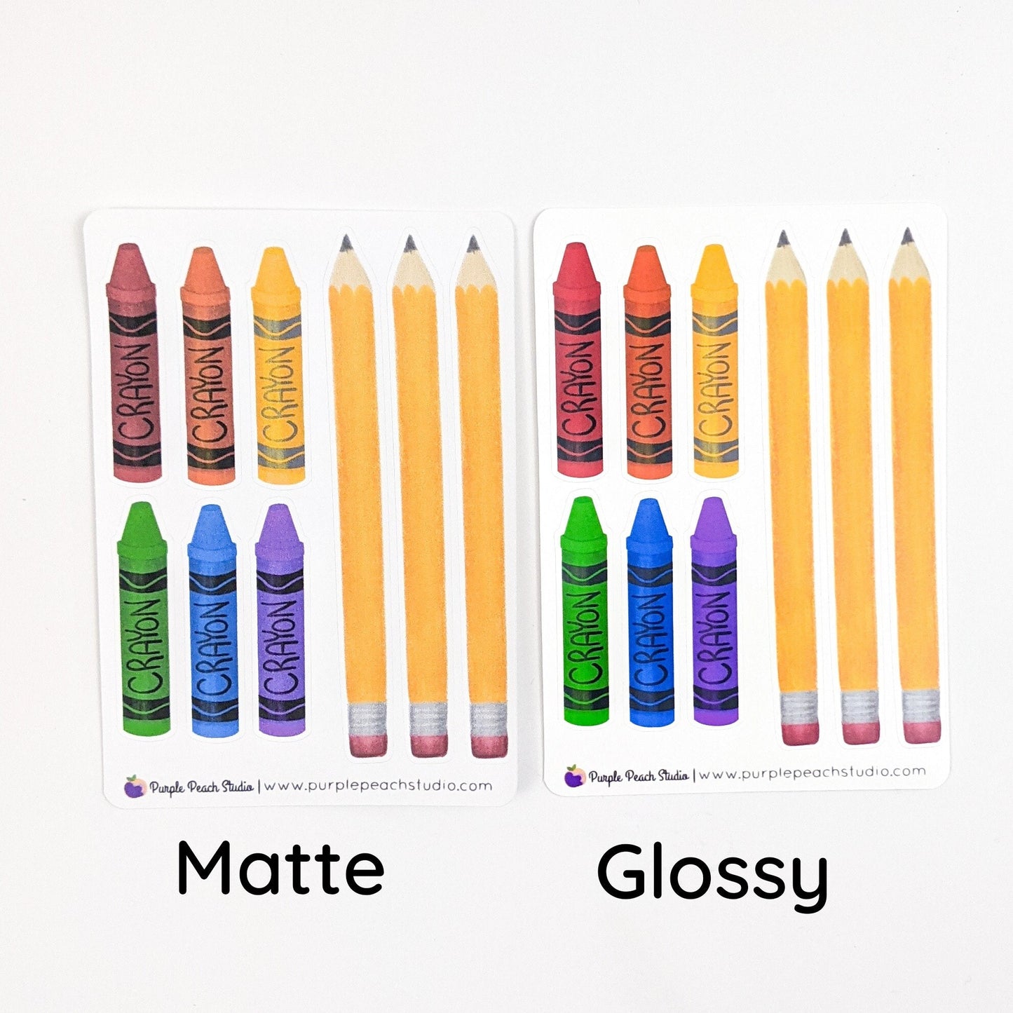 Small School and Office Supply Stickers