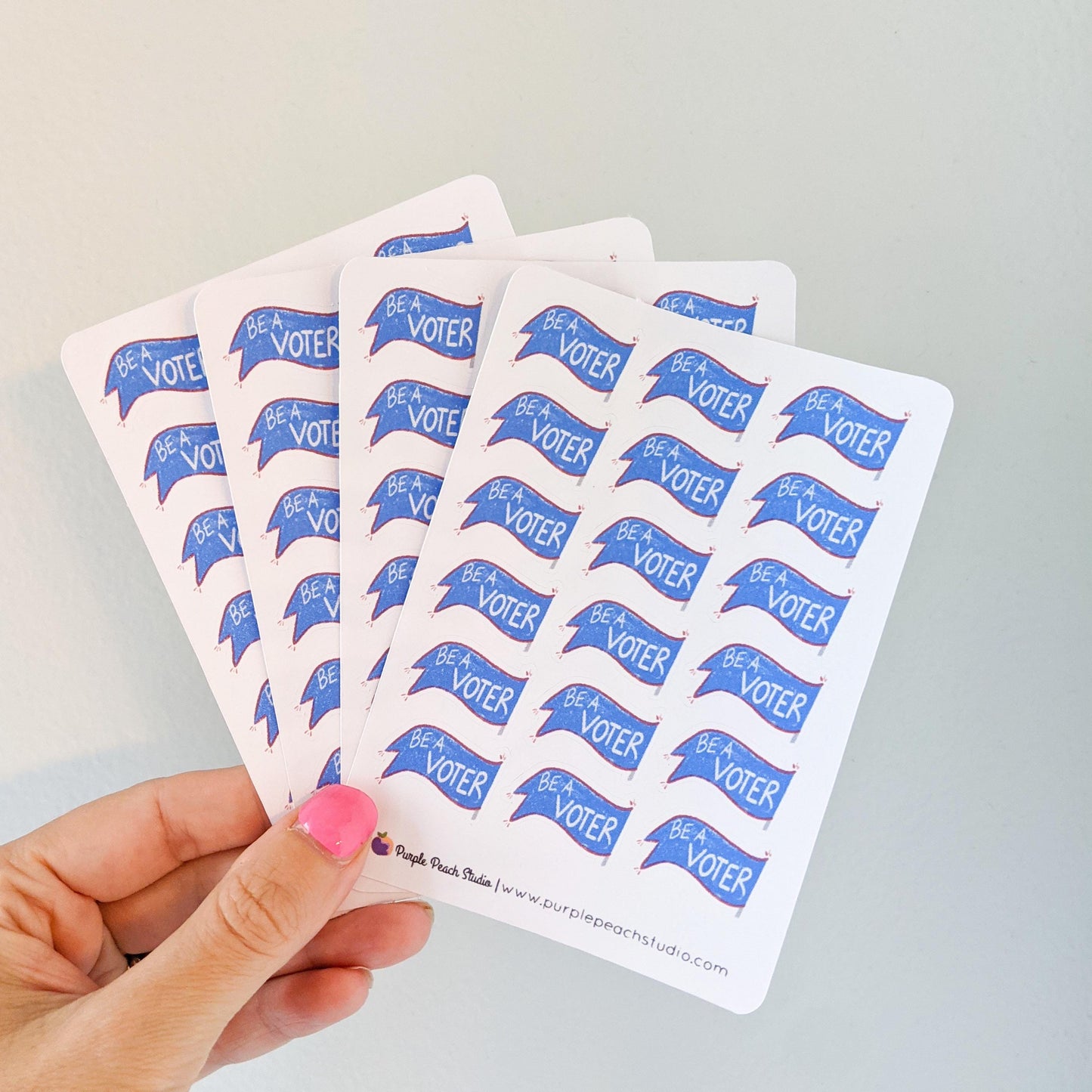 72 Be A Voter Stickers