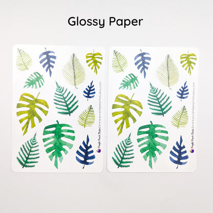 Large Tropical Leaf Stickers
