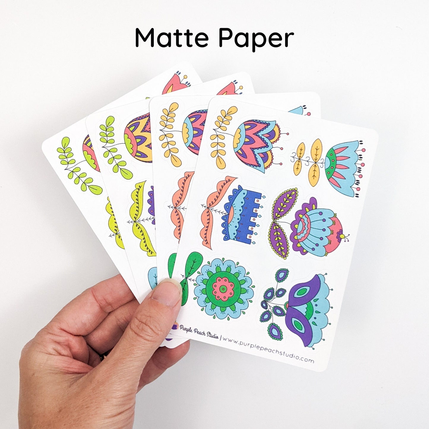 Small Folk Flower Stickers