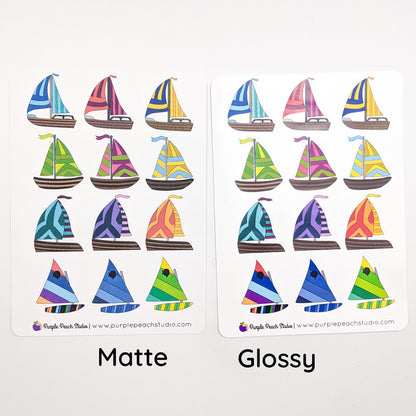 Large Sailboat Stickers
