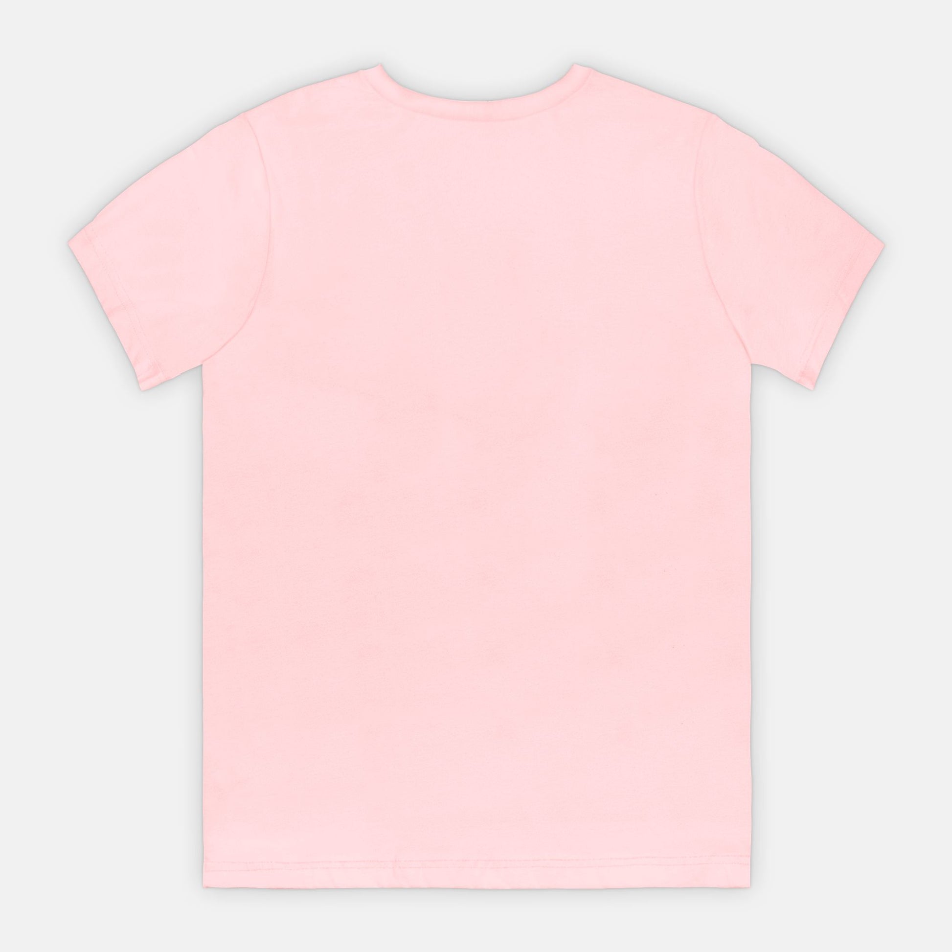Plain pink t-shirt on a light gray background