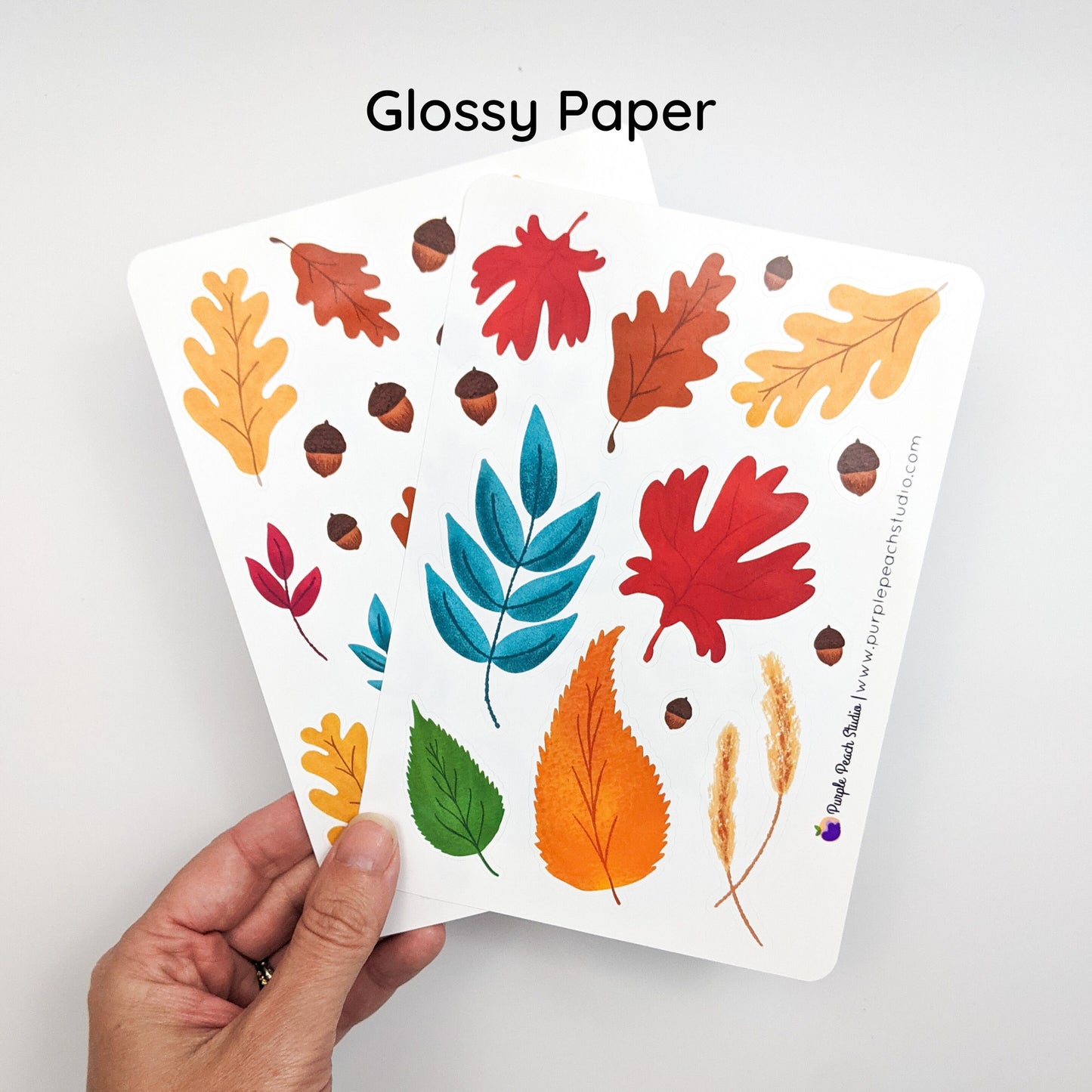Large Fall Leaf Stickers