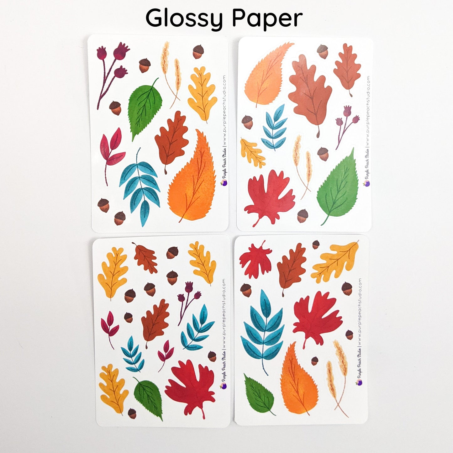 Small Fall Leaf Stickers