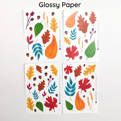 Small Fall Leaf Stickers
