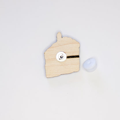 Small Pink Birthday Cake Pin