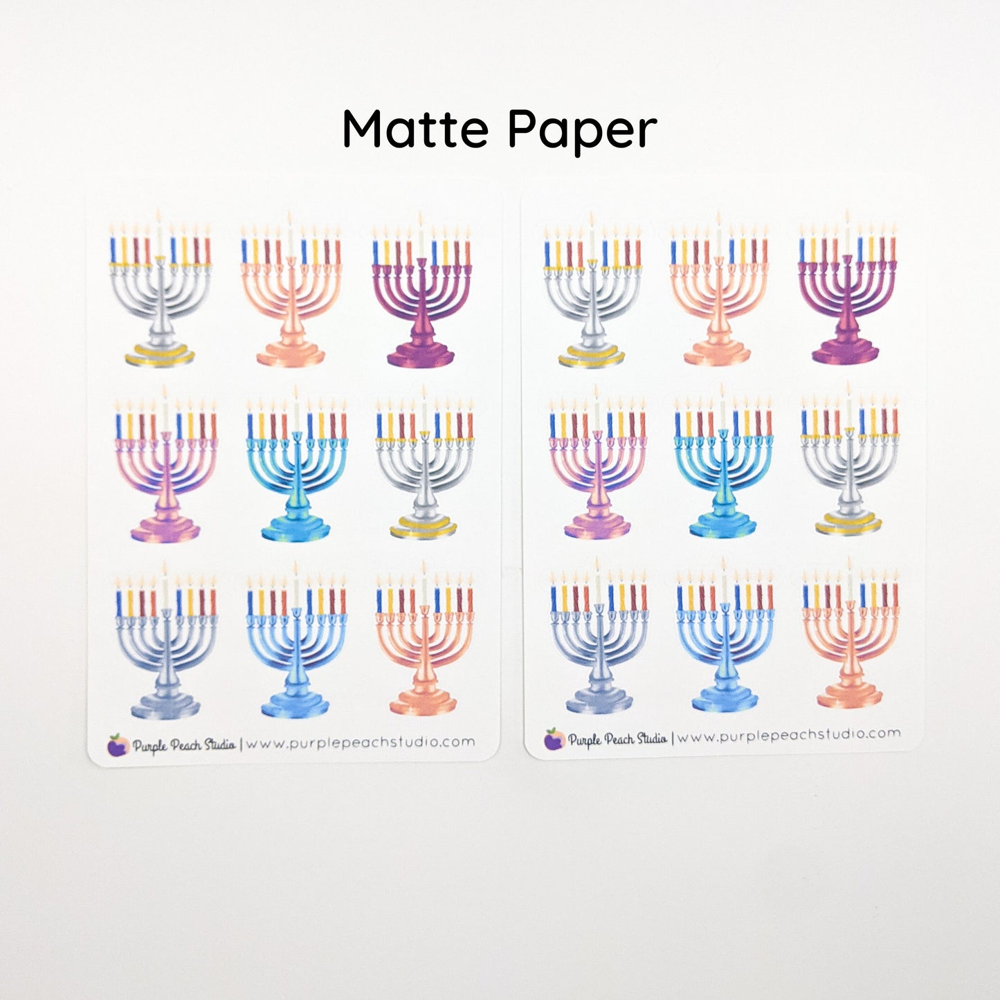 Large Menorah Sticker