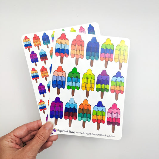Large Ice Pop Stickers