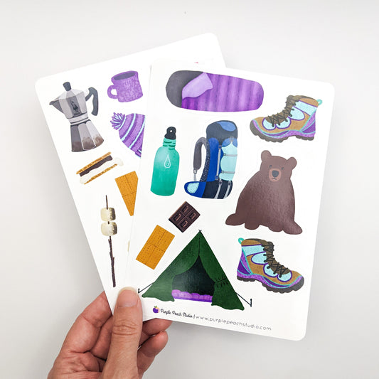 Large Camping Stickers