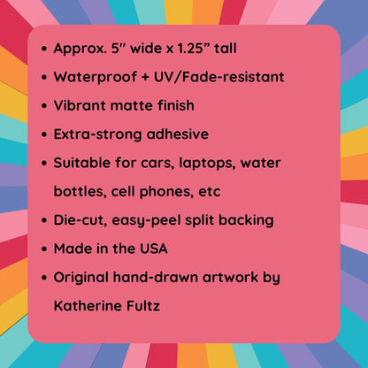 Feminist Decal | Nolite Te Bastardes Carborundorum Sticker