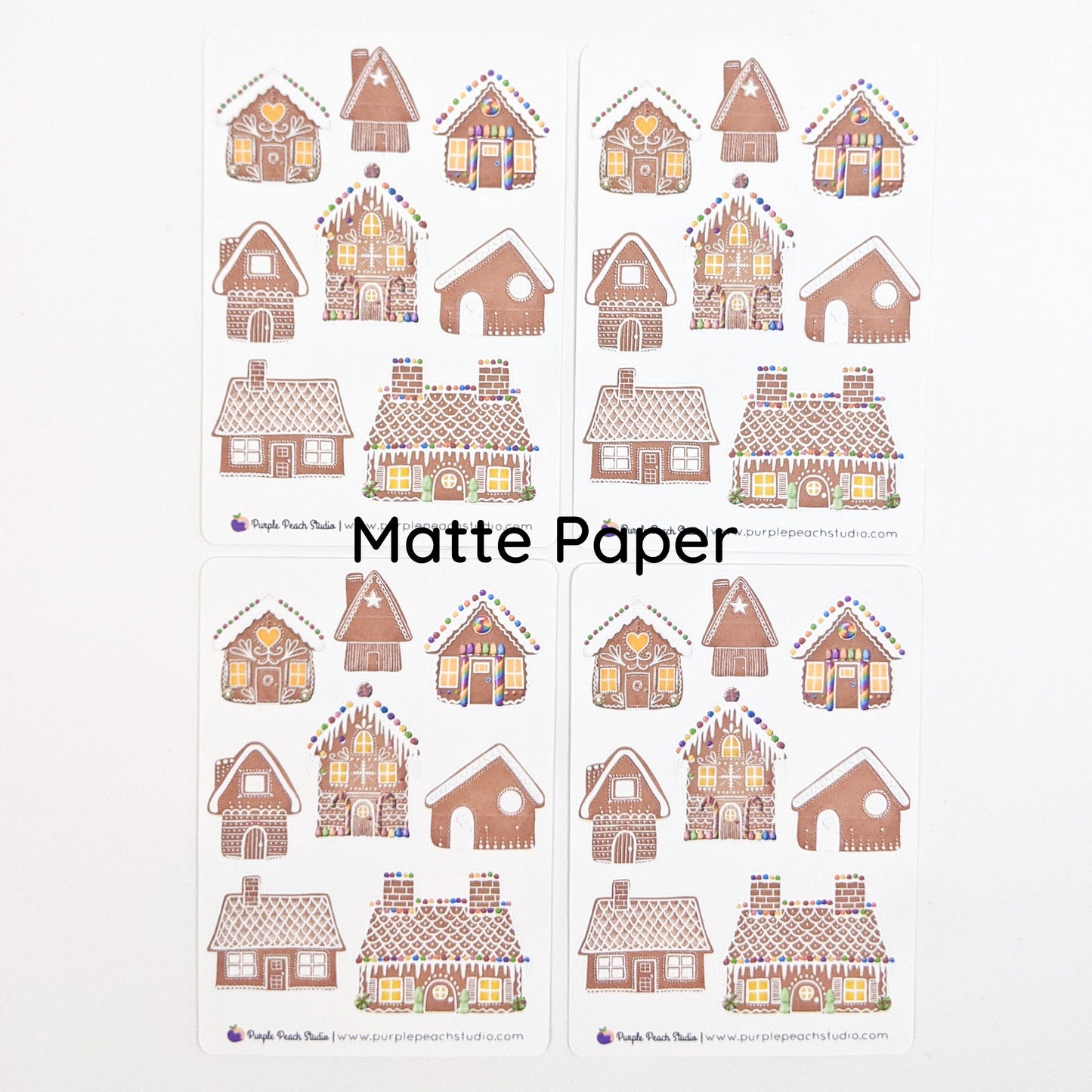 Small Gingerbread House Stickers