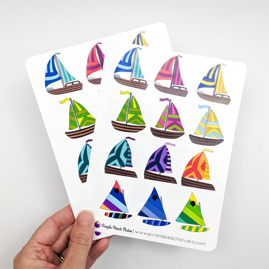Large Sailboat Stickers