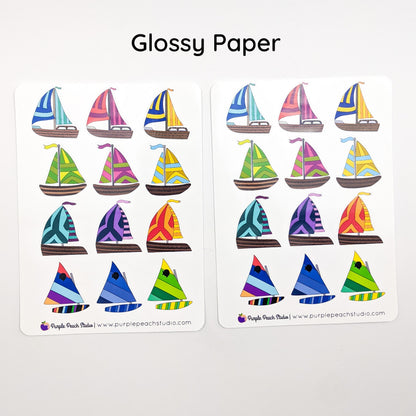 Large Sailboat Stickers
