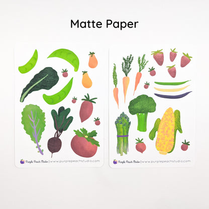 Large Farmers Market Veggie Stickers