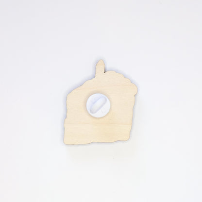 Large Pink Birthday Cake Pin