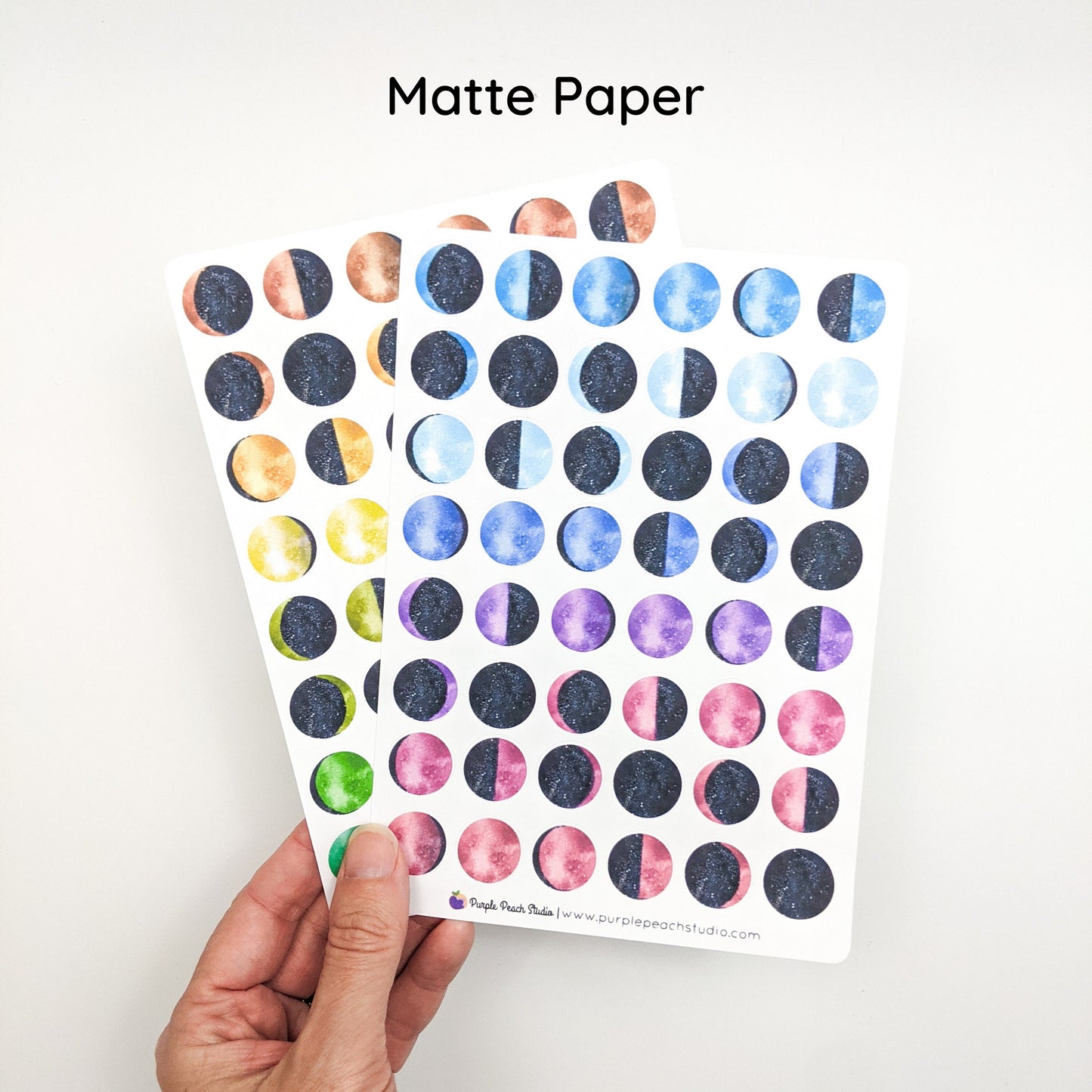 Large Moon Phase Stickers