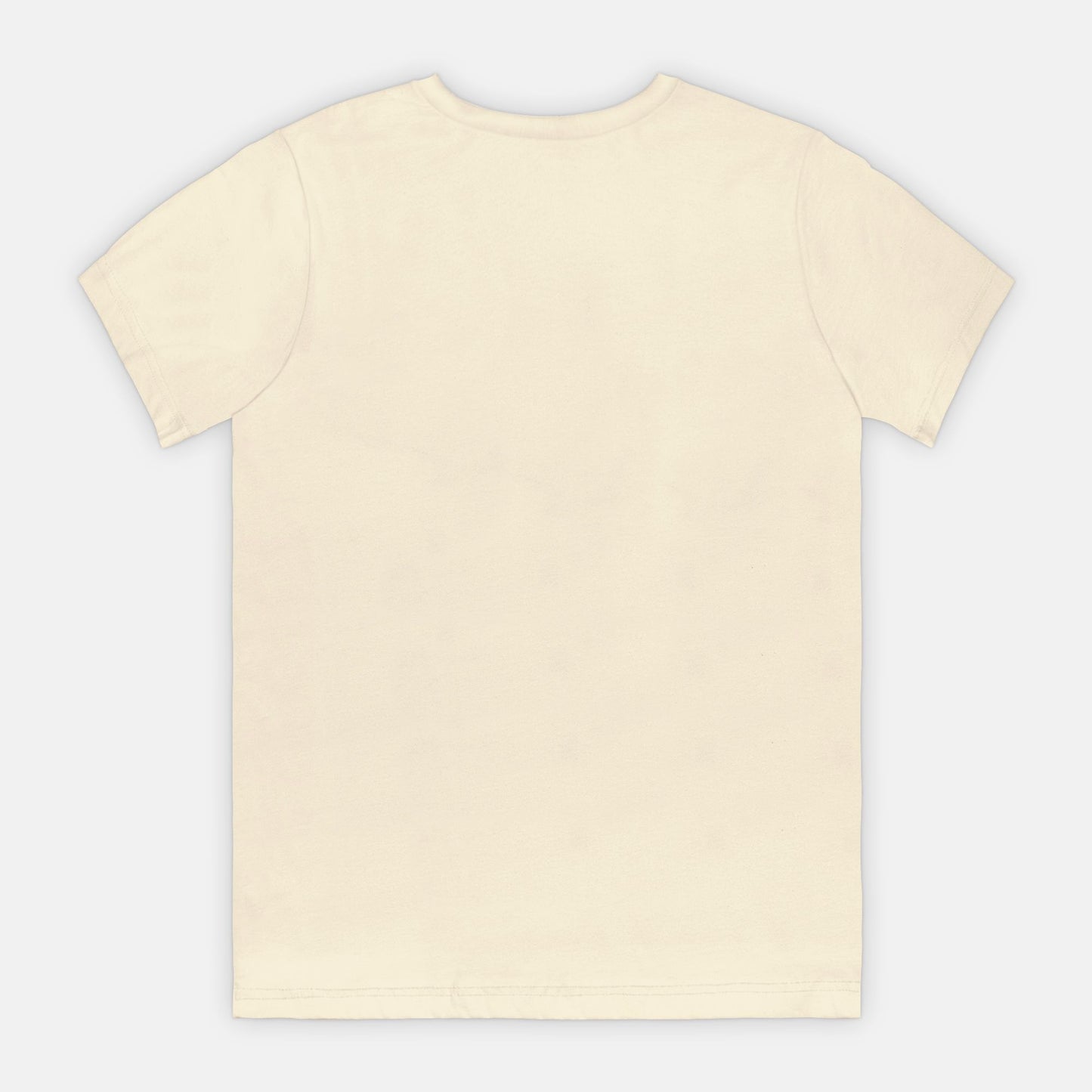 Yellow t-shirt on a light gray background