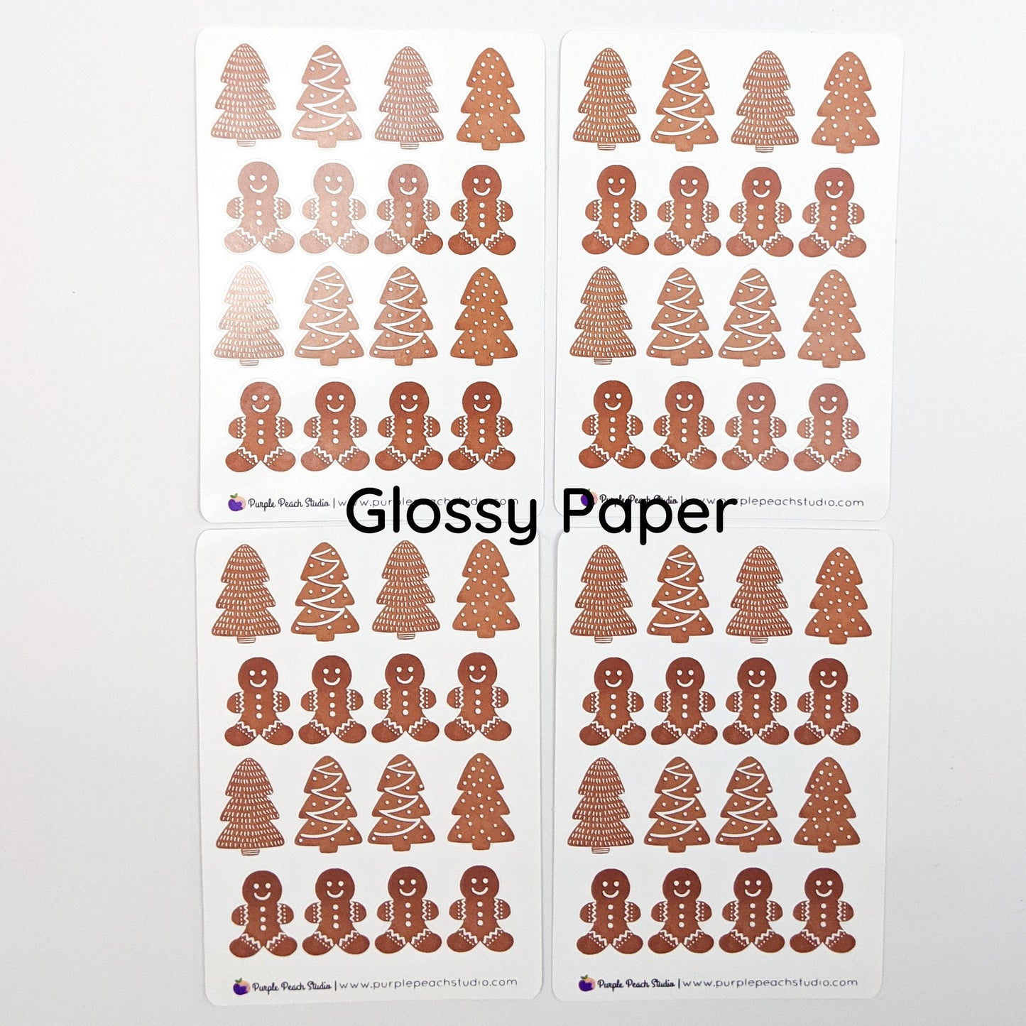 Small Gingerbread Cookie Stickers