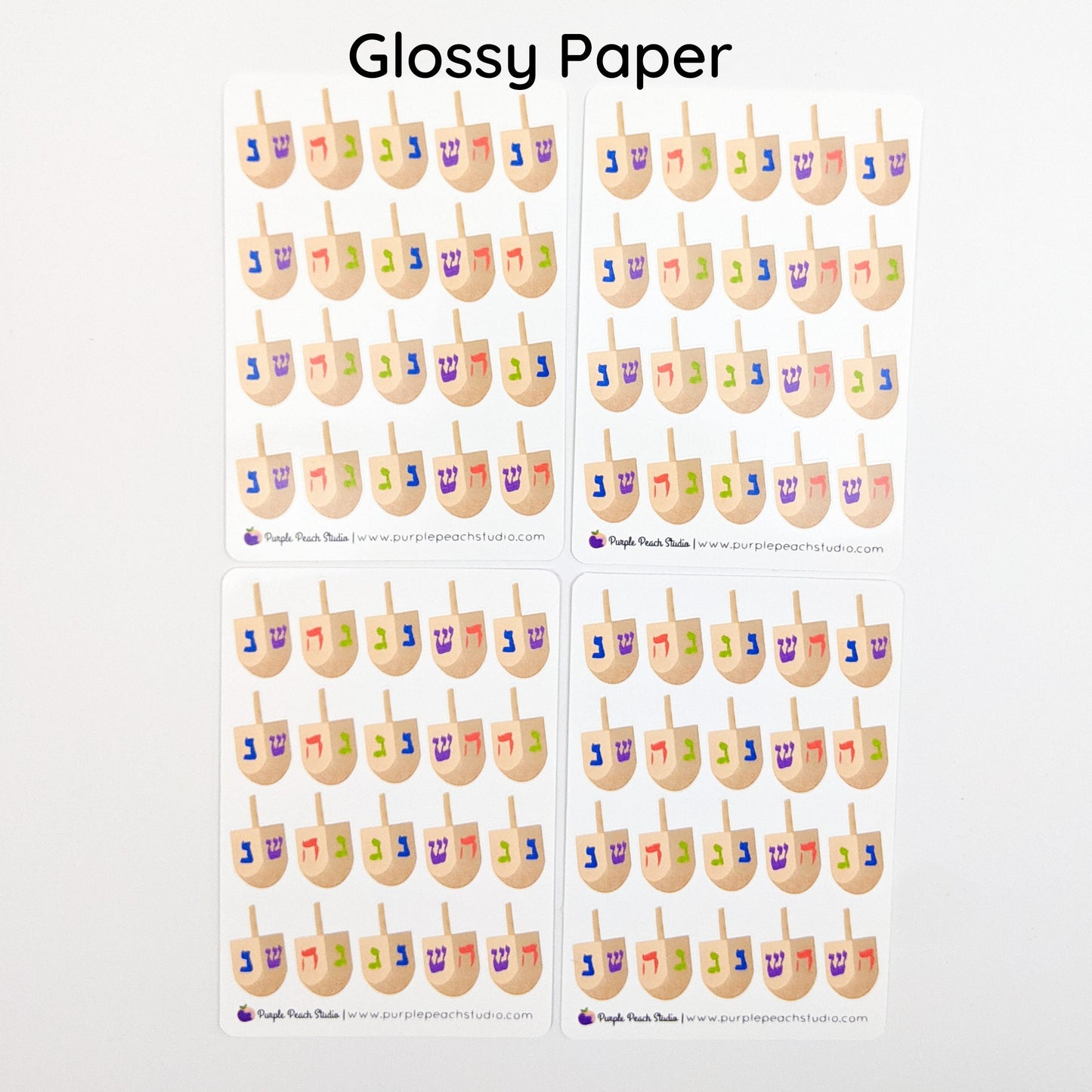 Small Dreidel Stickers