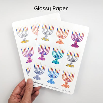 Large Menorah Sticker
