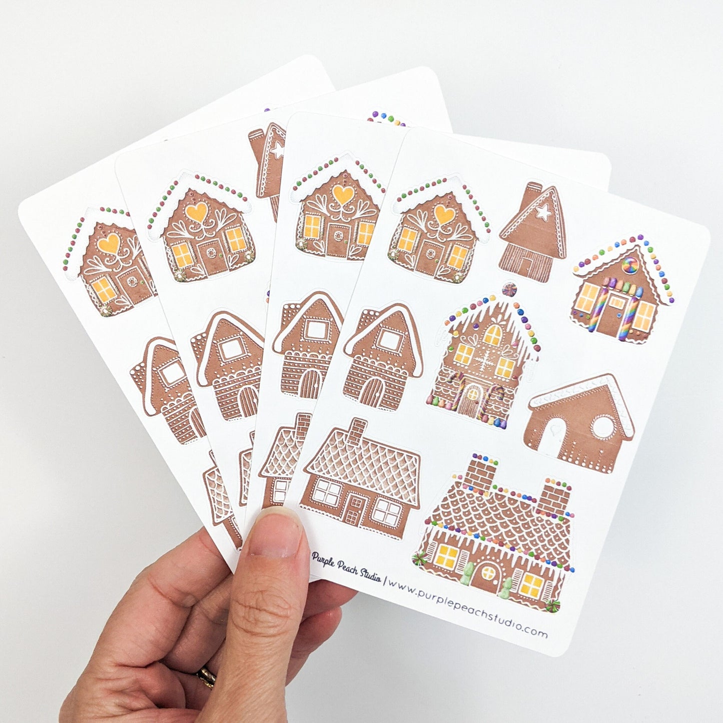 Small Gingerbread House Stickers