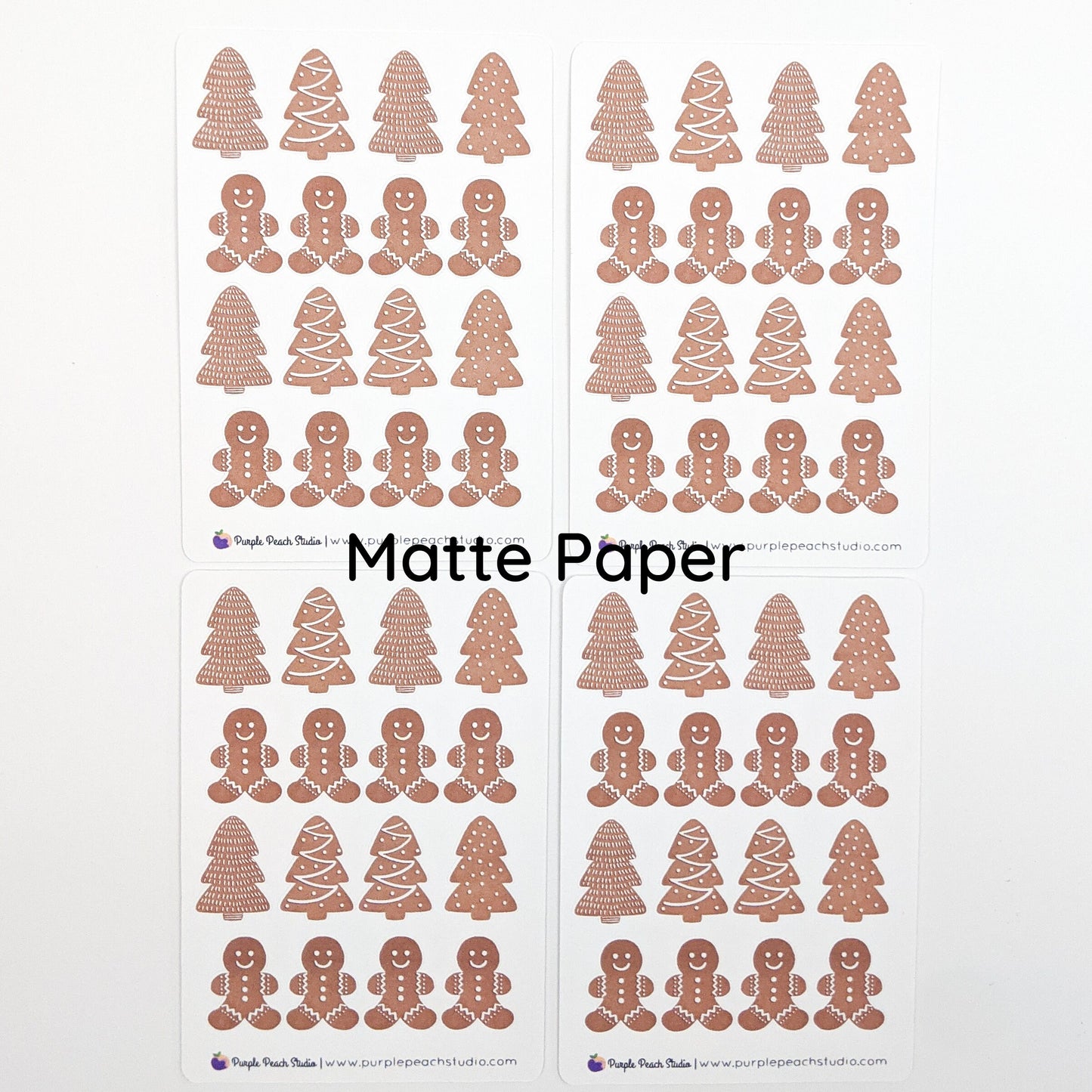 Small Gingerbread Cookie Stickers