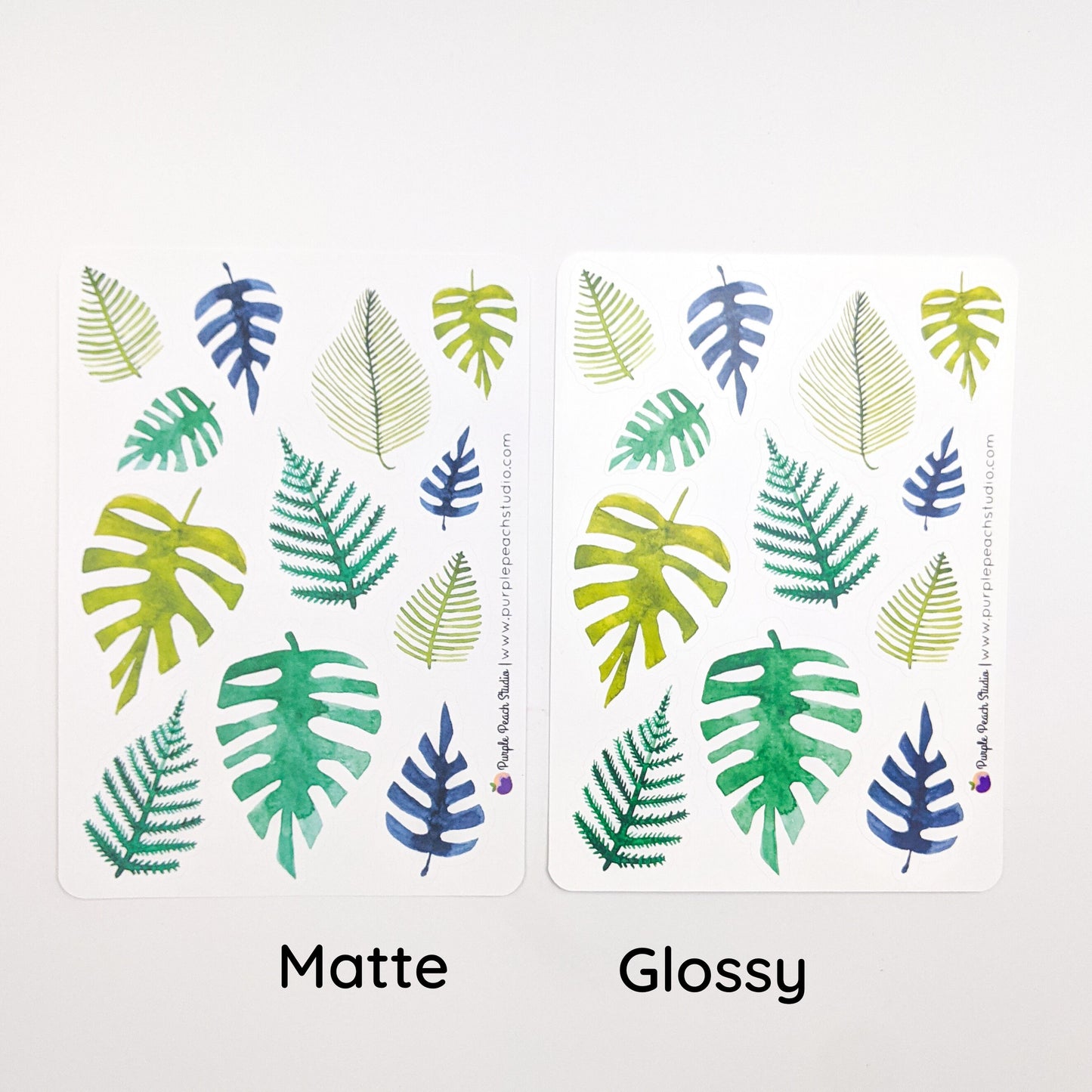 Large Tropical Leaf Stickers
