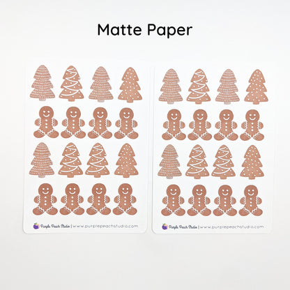 Large Gingerbread Cookie Stickers