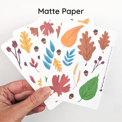 Small Fall Leaf Stickers