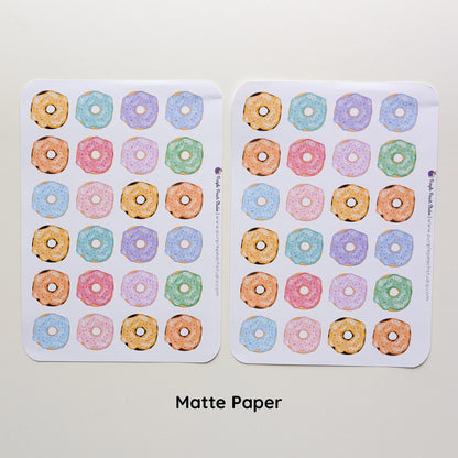 Large Rainbow Donut Sticker Sheets