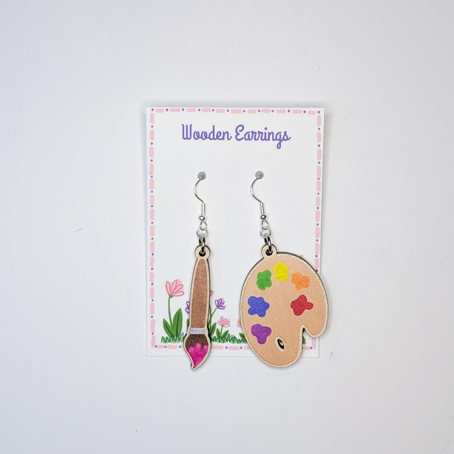 Paintbrush & Palette Earrings