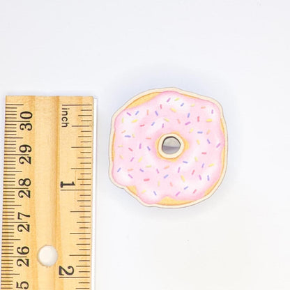 Cute Wooden Donut Pin