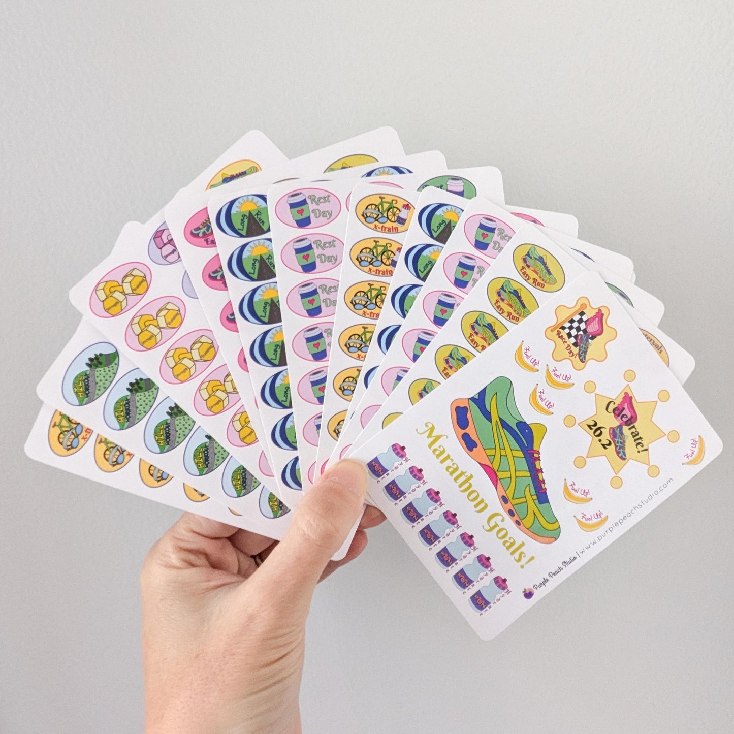 Marathon Training Stickers