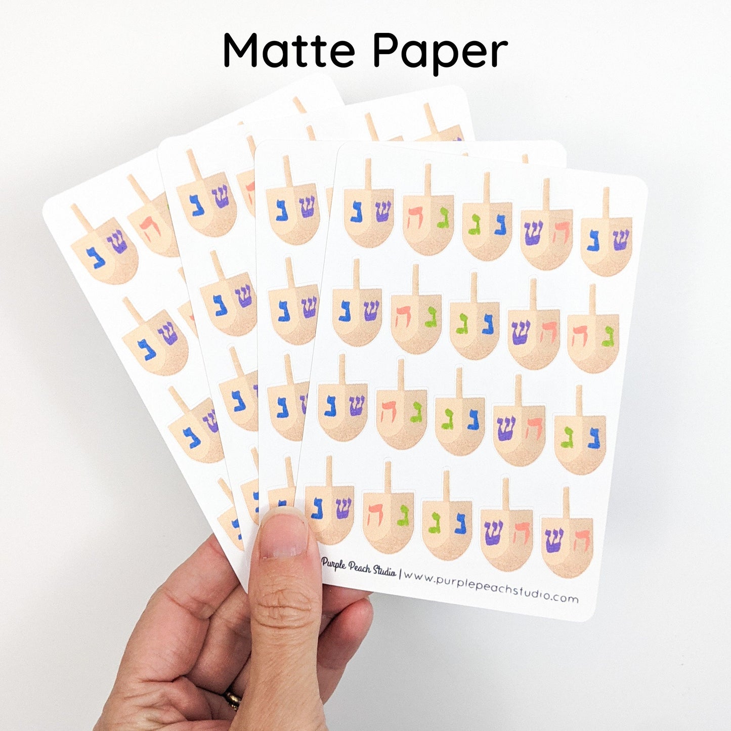 Small Dreidel Stickers