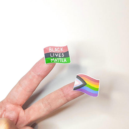 60 Progressive Flag Stickers